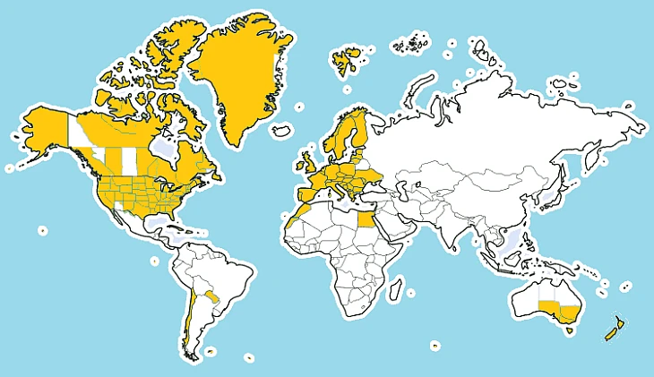 DST Observing Countries in 2023